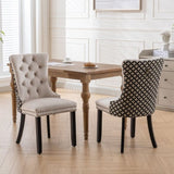 Classic Velvet Dinings, High-end Tufted Solid Wood Contemporary Velvet Upholstered Dining W1143P152035