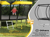 16FT Outdoor Trampoline with 360&deg Safety Enclosure Net, Family Recreational Trampoline for 75709148