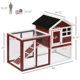 ZUN Small Animal Cage /Rabbit Hutch （Prohibited by WalMart） 31049947