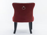 Furniture, Modern, High-end Tufted Solid Wood Contemporary PU and Velvet Upholstered Dining Chair 94894593