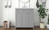 ZUN 30" Bathroom vanity with Single Sink in grey,Combo Cabinet Undermount Sink,Bathroom Storage Cabinet 65954652