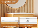 20-inch Bathroom Vanity with Ceramic Sink, Freestanding Single Vanity Set with Soft Closing Door, N710P334910P