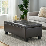 ALFRED Storage Ottoman - DBL TOP N757P254559B