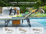 2 Folding Chaise Lounge Pool Chairs 16498979
