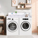Washer Dryer Countertop, Laundry Wood Shelf Topper with Edge, 54" Width x 27.5" Depth Double Layer W2641P279969