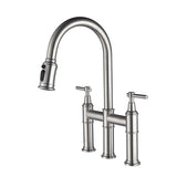 Pull Down Double Handle Kitchen Faucet 98917656