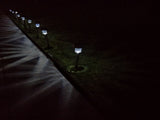 24pcs 5W High Brightness Solar Power LED Lawn Lamps with Lampshades White & Silver 80457389