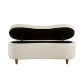 Boucle Flip Top Storage Bench B035P262675