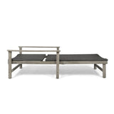 HAMPTON WOOD WICKER CHAISE LOUNGE 63763.00LMBLK