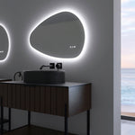 ZUN 32 x 22 in. Novelty Frameless LED Bathroom Vanity Mirror W716P233446