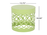 Outdoor Metal end Table -Large 73607.00GRN