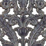 Distressed Carved Wood 2-piece Wall Decor Set B03598797