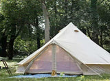 5M Pyramid Cotton Camping Tent, Waterproof Luxury Glamping Tent for Family Picnic & Gathering 57056596