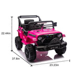 ZUN 12V Kids Ride On Electric Truck Car W/Parents Control,2WD,Four-wheel suspension,Early education W1578P187456