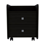 ZUN York Nightstand, Superior Top, Two Drawers, Four Casters B128P148846