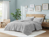 Full/Queen Embroidered Medallion Faux Fur Comforter Mini Set B03597085