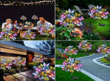 4-piece set of 160 LED 68 butterfly solar lights, used for garden and yard decoration, Christmas 92991245
