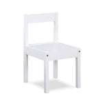 ZUN Della 3-Piece Solid Wood Kids Table & Two Chair Set, White B022P174731