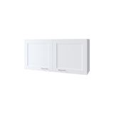 White Kitchen Wall Cabinet with 2 Doors B062P303930