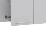 Wall Cabinet 24" H, four Doors, with two internal Shelves and internal plate and glass organizer, B097133118