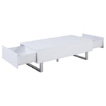 ZUN High Glossy White Storage Coffee Table B062P153833