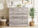 Modern Simple 6-Drawer Dresser Gray 89621614
