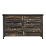 ZUN Farmhouse 8 Drawers Dresser Chests for Bedroom, Wood Rustic Wide Chset of Drawers,Storage Dressers W2393P197414