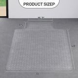 Frosted 2.0 PVC Floor Mat with Anchoring Nails, 76x122cm , Raised Non-Slip Design 94048351