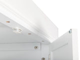 Single Drawer Double Door Storage Cabinet White 56206735