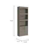 ZUN Durango Bookcase, Three Shelves, Double Door Cabinet B128P148910