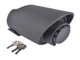2-5/16-Inch Black Trailer Coupler Lock Heavy-Duty Carbon Steel w/ Weatherproof Shield 54071216