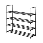 ZUN 4 Tiers Shoe Rack Shoe Tower Shelf Storage Organizer For Bedroom, Entryway, Hallway, and Closet 80345388