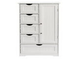 White MDF with paint finish melamine veneer on particleboard, vertical stripes, 56*30*95cm, 4 62575904