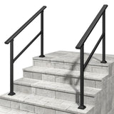 Hand Rails for Outdoor Steps, 3-4 Step Handrail 2 Pack T3210P298173