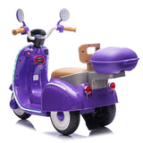 12V Kids Ride On Three-Wheel Electric Motorcycle,2WD,Cool Waterfall Light,Large Storage W1578P235069