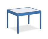 Gibson 3-Piece Dry Erase Kids Table & Two Chair Set, Dark Blue B022P174724