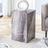 ZUN Elevate your living space with this modern MDF coffee table, which showcases gray textured patterns. W1151P188002