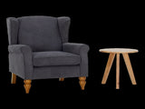 Coffee Table & Armchair Set,Vintage Luxury Style, a high-back reading chair & a 49008608