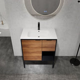 30 inch Freestanding Bathroom Vanity With Gel Sink, Soft Closing Door and 2/3 Soft Closing Drawers W999102639
