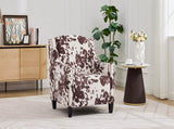 Mirod Comfy Accent Chair with Tufted Backrest, Bedroom Single Seat Arm Chair with Wooden Legs, N760P253363M