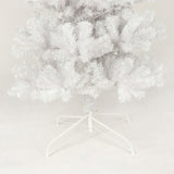7.5FT White Slim Artificial Christmas Tree Includes Foldable Metal Stand--Not support self-pick up 03440975