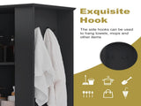 Modern Tall Storage Cabinet Tilt-Out Compartment, Adjustable Shelves, 80LBS Capacity, Soft-Close 68642054