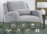 Welike 27.5 "W Modern Accent High Back Living Room Casual Armchair Rocker with One Lumbar W834P356491