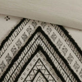 3 Piece Cotton and Flax Linen Blend Comforter Set Natural Full/Queen B03596414