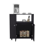 Eldon Two-Door Kitchen Base Cabinet Cart with four Shelves, Side Shelves, Cabinet, Kitchen Storage B070P286443