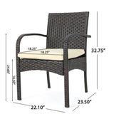 CORDOBA KD PE WICKER DINING CHAIR 56449.00IRNBRN