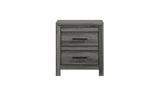 Denver Modern Style 2-Drawer Night stand Made with Wood in Gray B009P272309