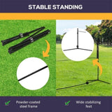 Portable badminton set with adjustable height suitable for badminton, volleyball, etc 85943266