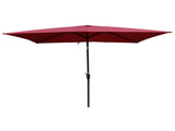 6 x 9ft Patio Umbrella Outdoor Waterproof Umbrella with Crank and Push Button Tilt without flap for 31191608