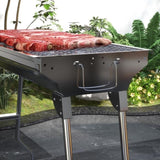 Portable Charcoal Grill, Stainless Steel Folding Outdoor BBQ Grill for Backyard Cooking, Camping, W2225142614